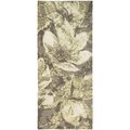 Homefires 26 x 60 in Magnolias In Bloom Indoor Area Rug Gray PMFAH001J